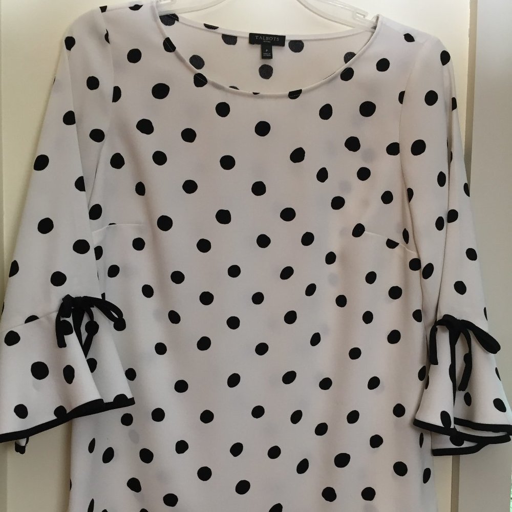 Talbots Polka-Dot Blouse